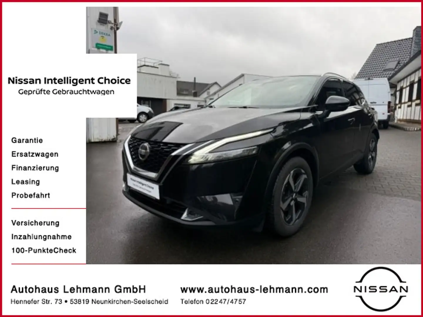 Nissan Qashqai 1.3 DIG-T N-Connecta Winter HUD AHK Schwarz - 1
