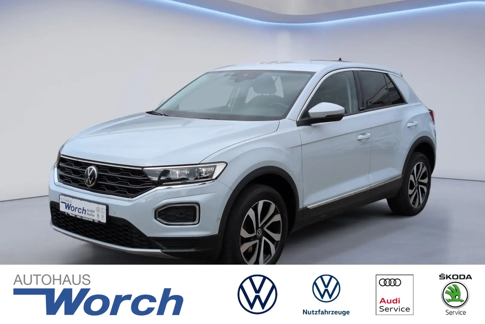 Volkswagen T-Roc 2.0 TDI Active Fahrschulwagen KAMERA+AHK Weiß - 1
