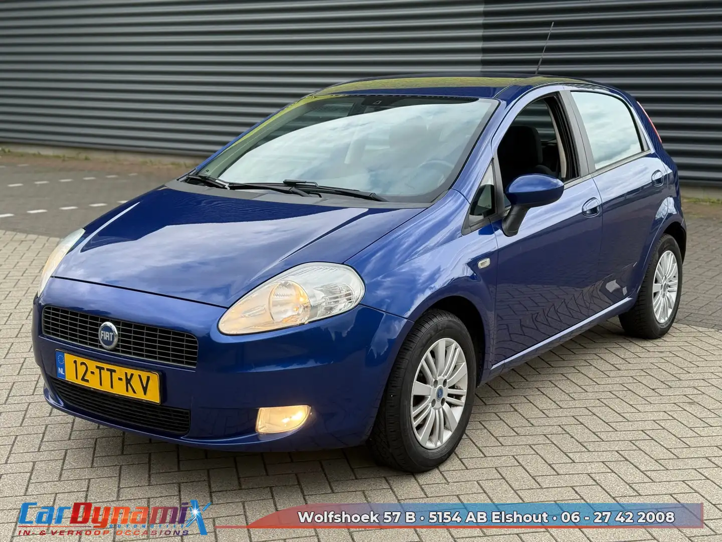 Fiat Grande Punto 1.4 Dynamic // Airco // LMV // Cruise // Nieuwe AP Blauw - 2