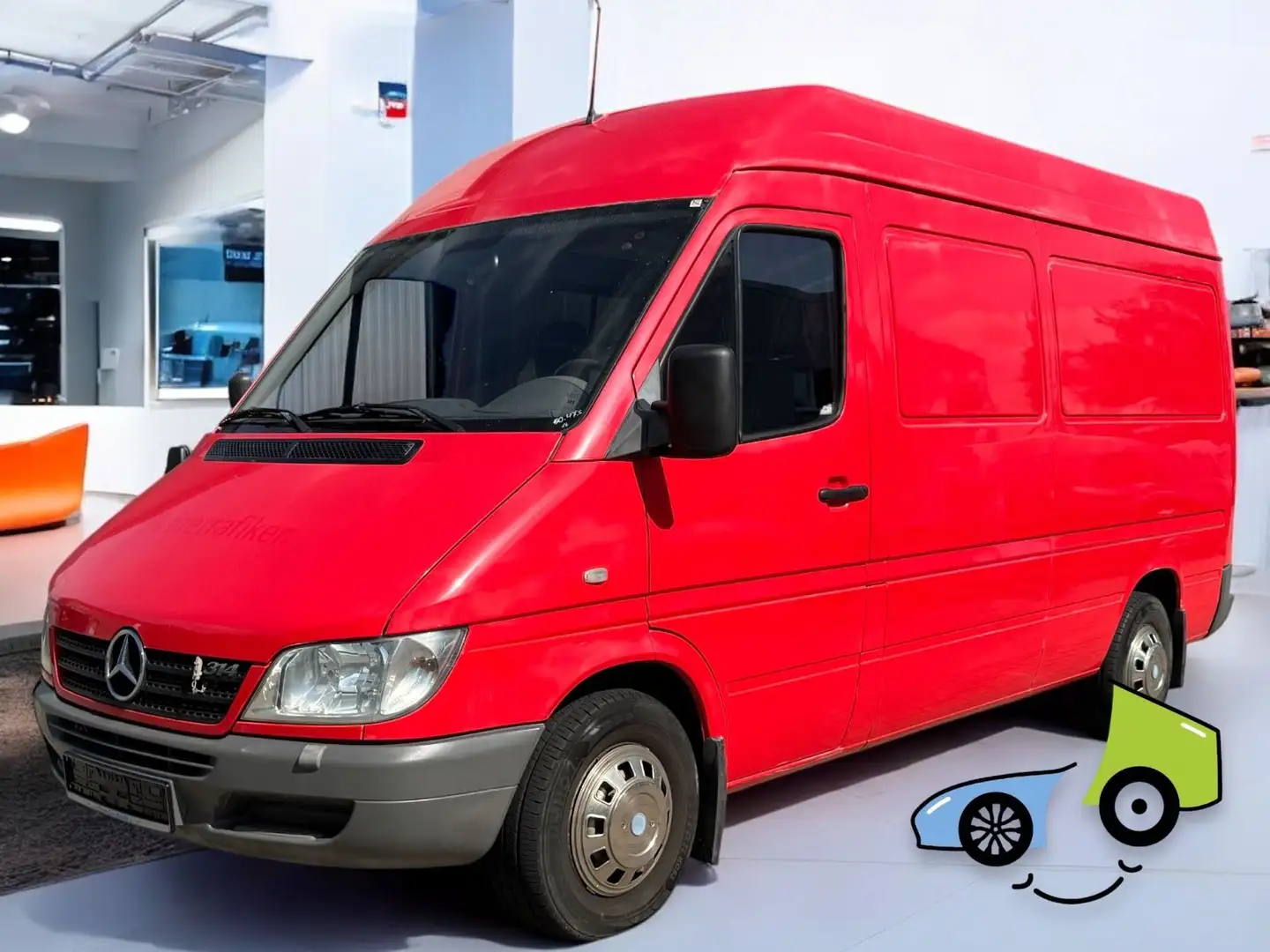 Mercedes-Benz Sprinter Kasten 314 CNG, Sitzh/Navi/PDC/Klima Rot - 1