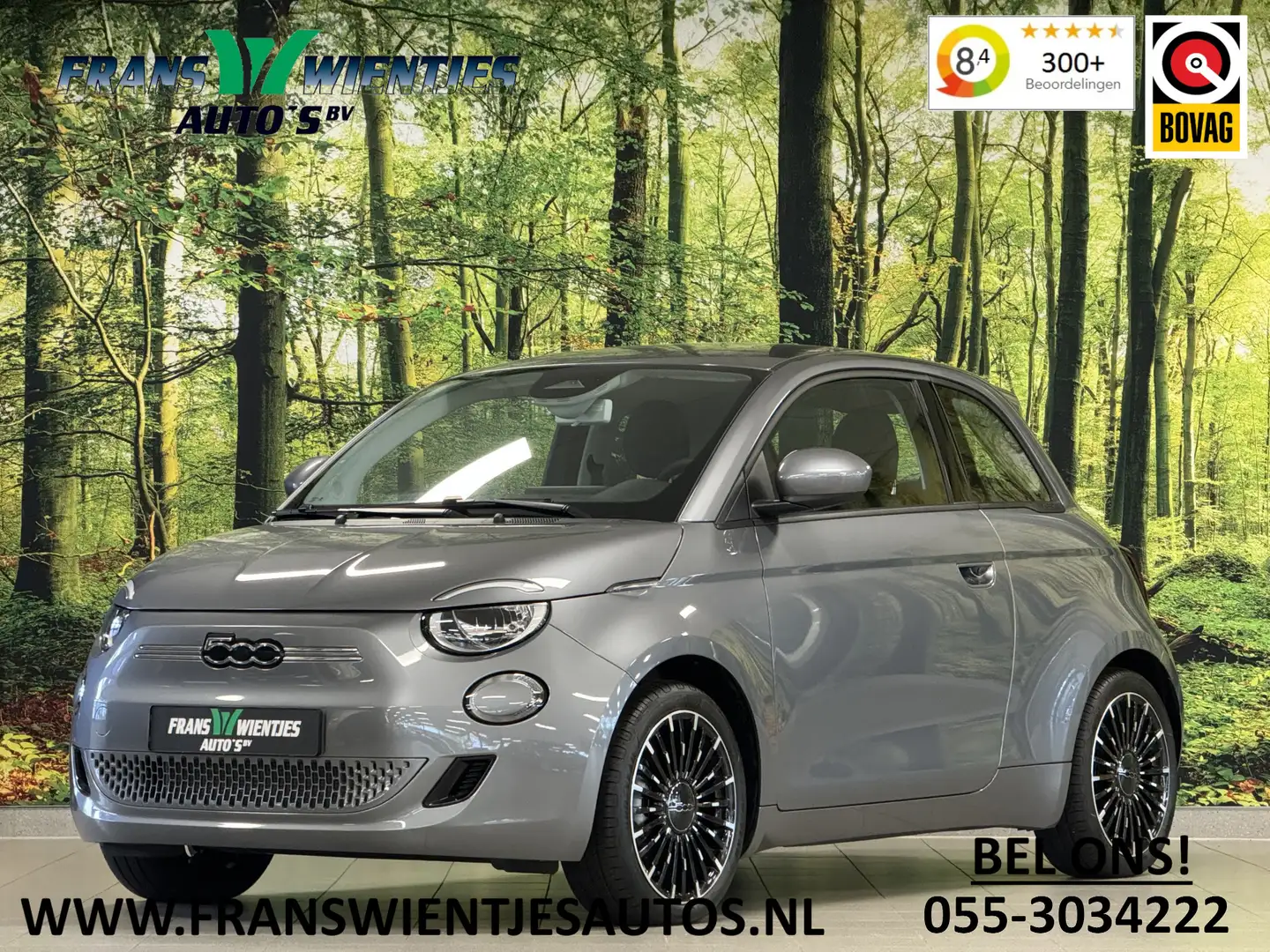 Fiat 500e Icon 42 kWh | TOT 2029 BELASTING VRIJ! | SUBSIDIE Grijs - 1