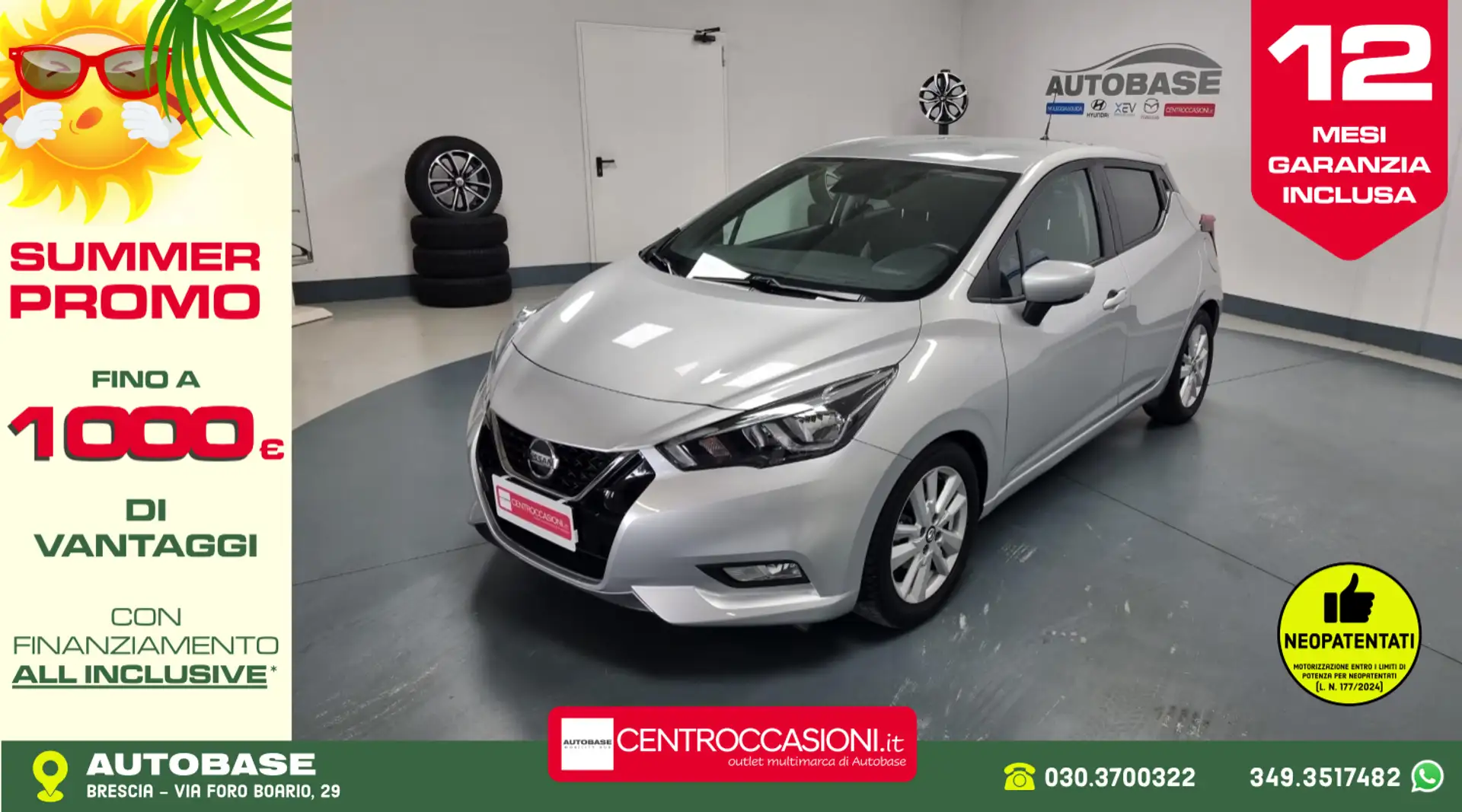 Nissan Micra Micra 1.0 N-Connecta 100cv xtronic my19 Argento - 1