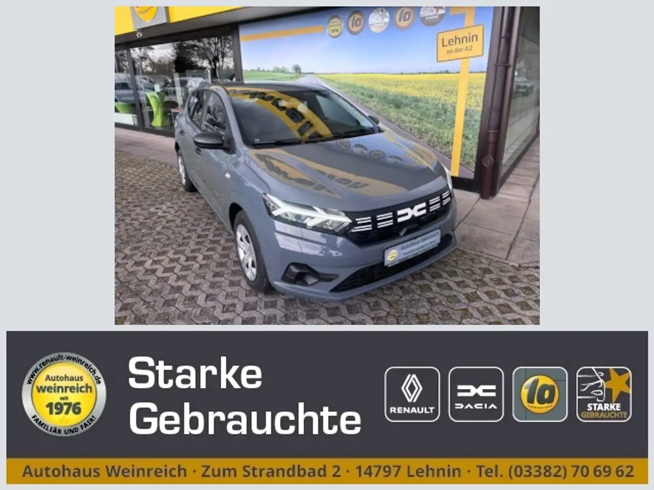 Dacia Sandero mit Klima, DAB & Bluetooth Klima Einparkhilfe