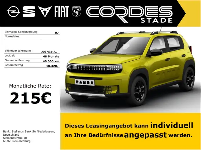 Fiat Grande Panda Elektro ICON Digitales Cockpit LED Apple DAB Spurh