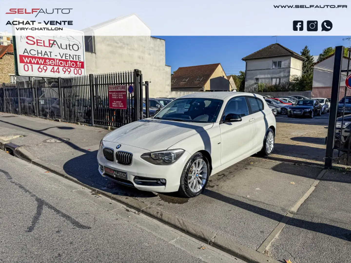 BMW 114 (F21/F20) 114D 95CH SPORT 3P Blanc - 1