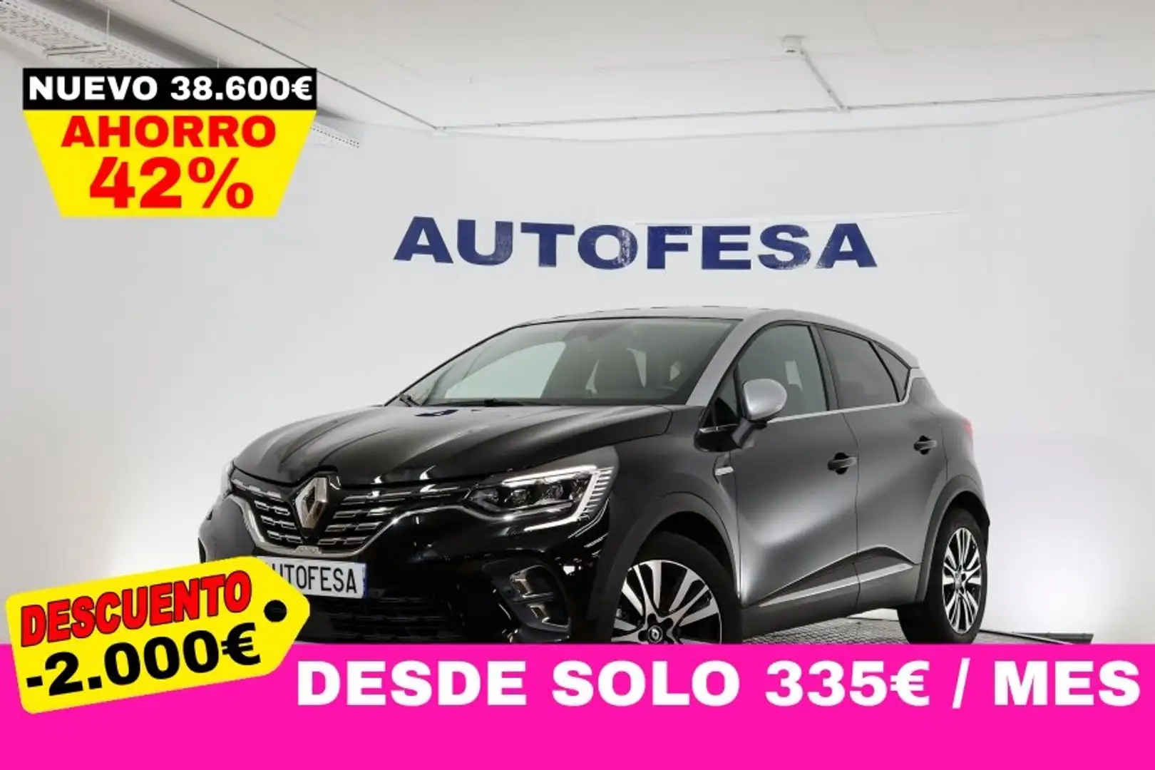 Renault Captur HYBRID INITIALE PARIS AUTO 160CV 5P # IVA DEDUCIBL Negro - 1