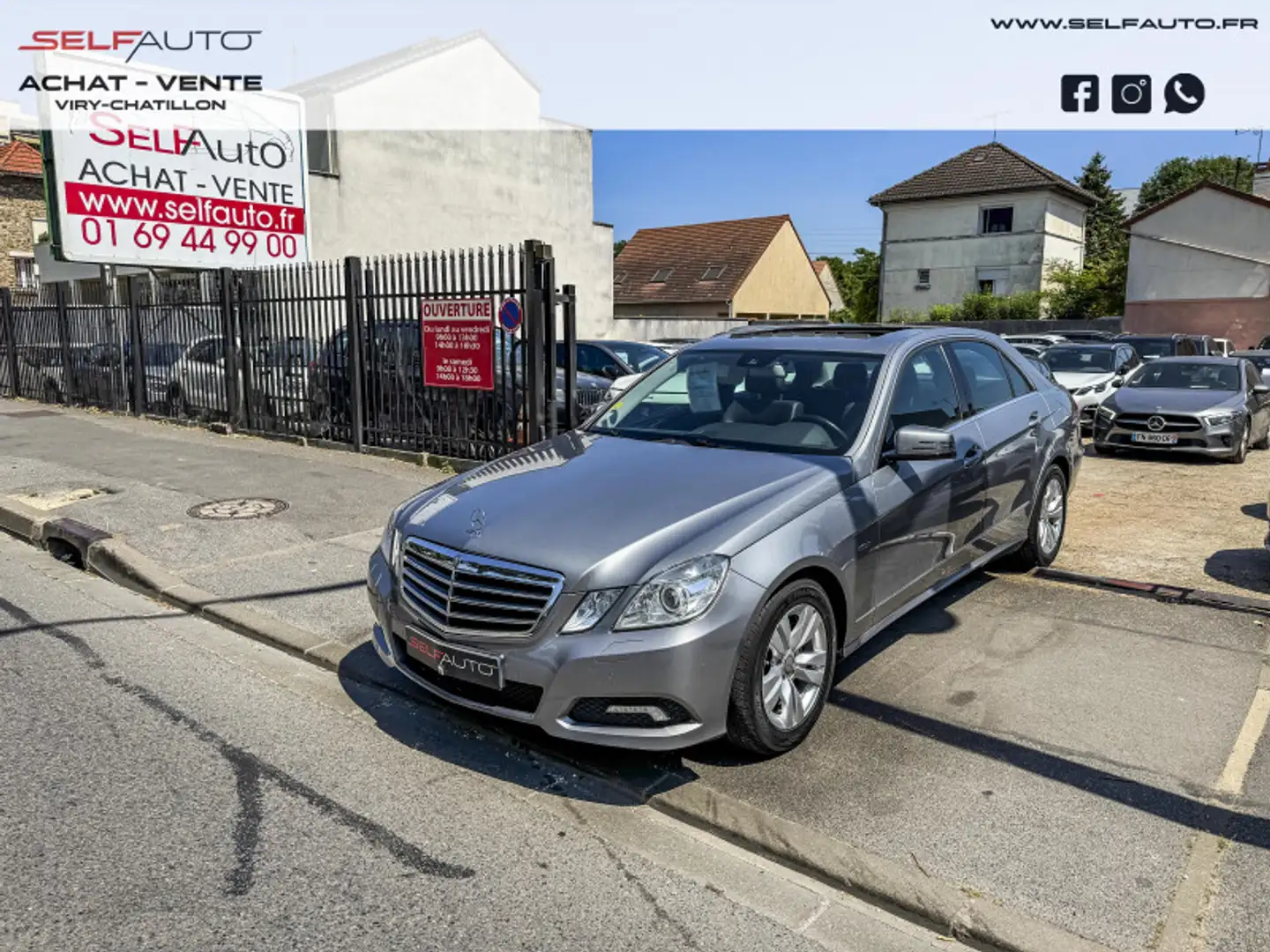 Mercedes-Benz E 220 220 CDI BE AVANTGARDE EXECUTIVE BA Gris - 1