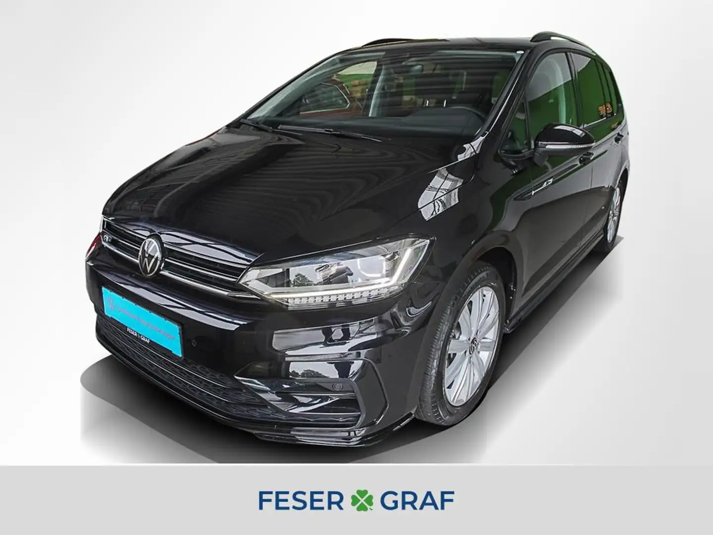 Volkswagen Touran 1.5 TSI Highl. R-Line Black DSG 7Si AHK Schwarz - 1