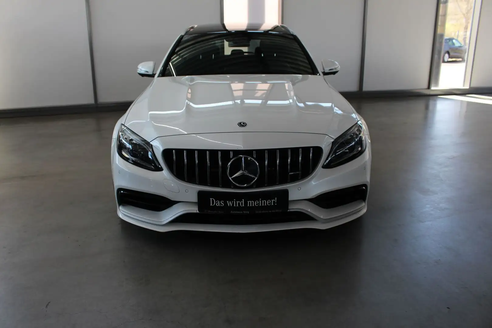Mercedes-Benz C 63 AMG C 63 T AMG Panorama Auspuff AHK 360 Kamera Head Weiß - 2