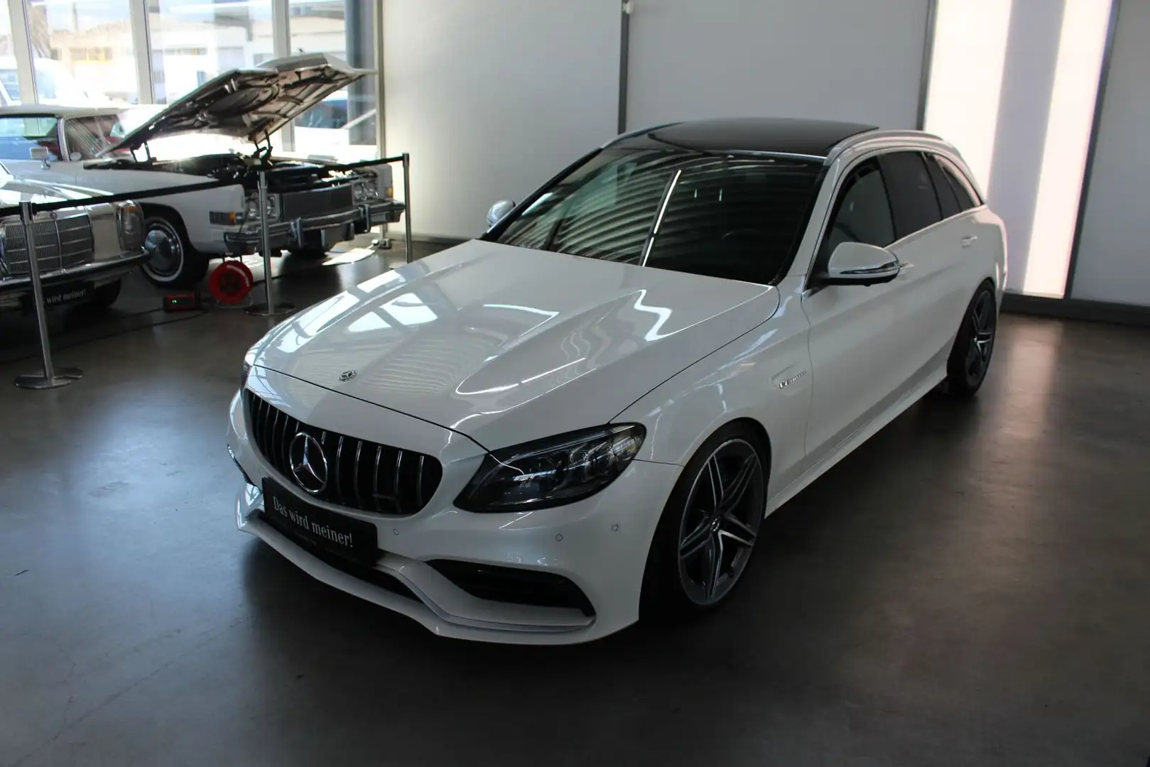 Mercedes-Benz C 63 AMG C 63 T AMG Panorama Auspuff AHK 360 Kamera Head Weiß - 1