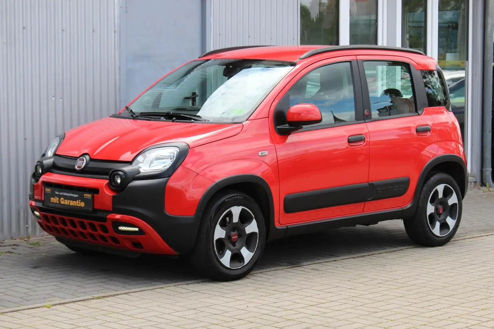 Fiat Panda Red Cross Hybird+Klimaaut+Teil-Leder+1.Han Rot - 1