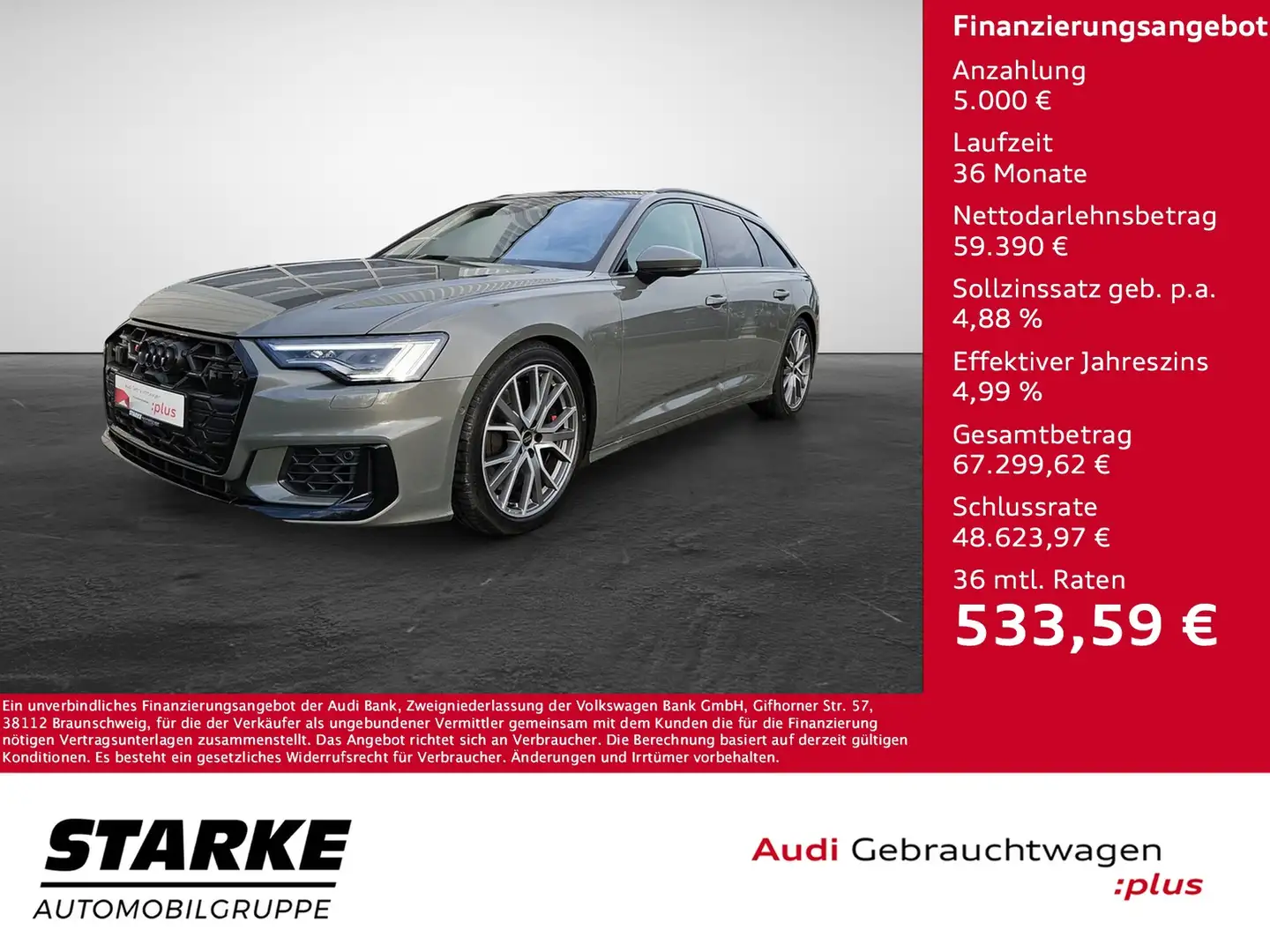 Audi S6 Avant 3.0 TDI tiptronic quattro NaviPlus LED Pa... Grau - 1