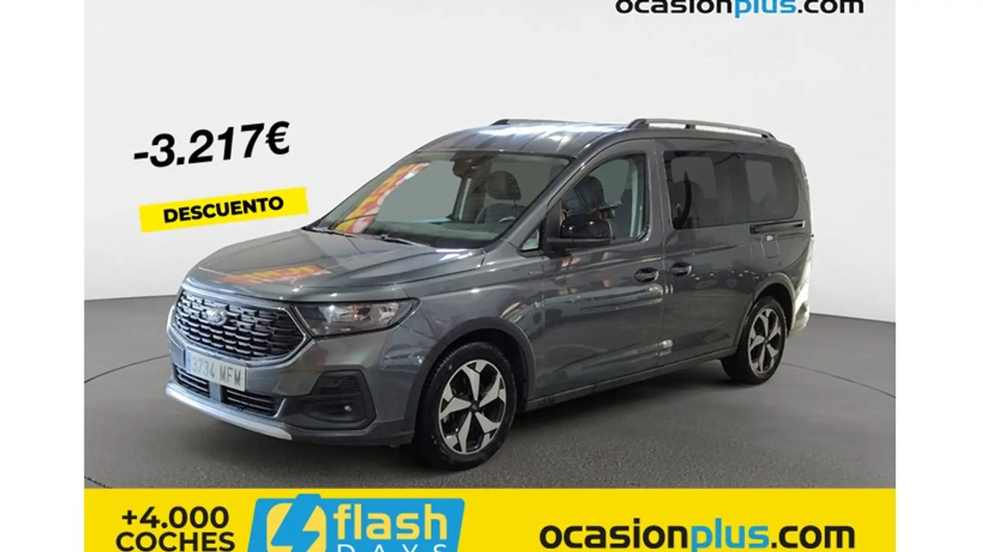 Ford Tourneo Connect Grand 2.0 Ecoblue LWB L2 Active 102 Gris - 1