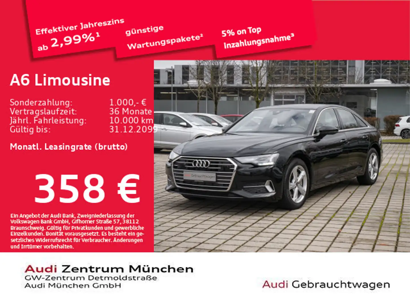 Audi A6 45 TFSI S tronic advanced Pano/ACC/ Noir - 1