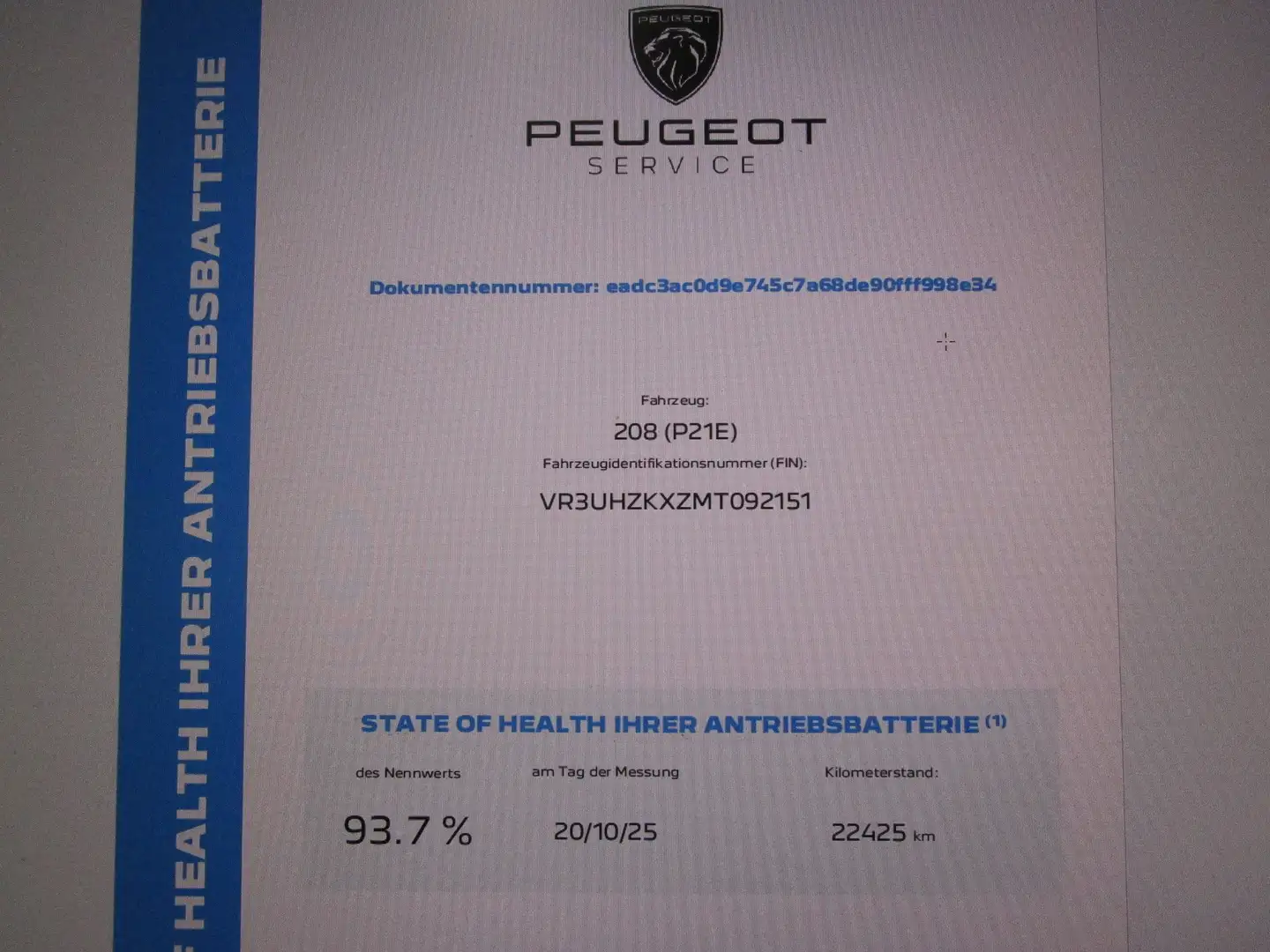 Peugeot 208 e- Allure Weiß - 2