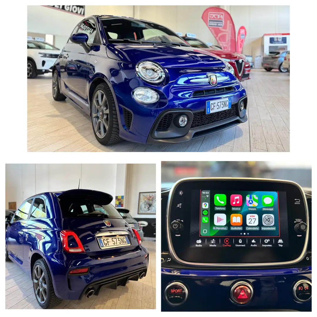Abarth 595 1.4 T-JET AZIENDALE UFFICIALE STELLANTIS KM CERT. Blu/Azzurro - 1