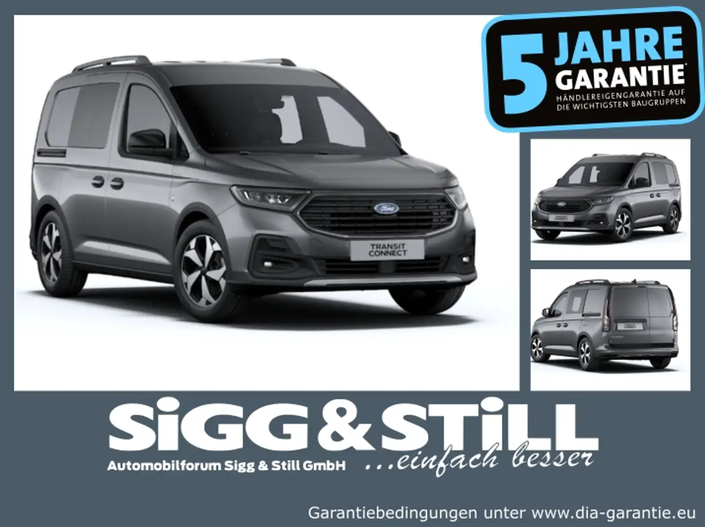 Ford Transit Connect FlexCab Trend PHEV L2 Gris - 1