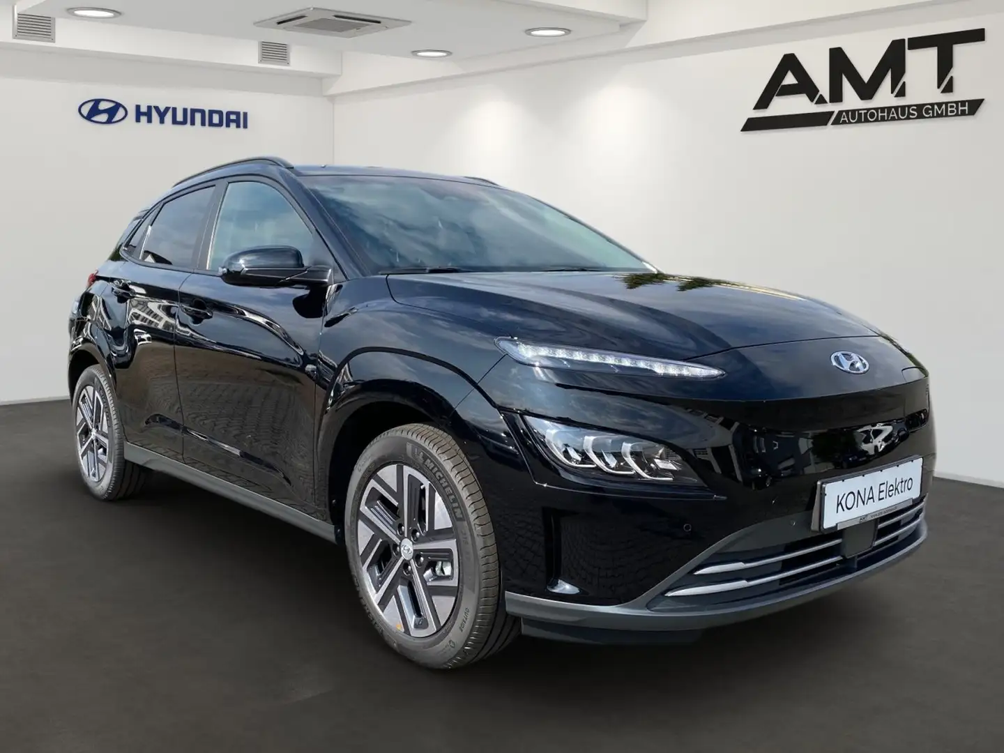 Hyundai KONA Elektro 100 kW Advantage+LED+Navi+Einparkh. Zwart - 2