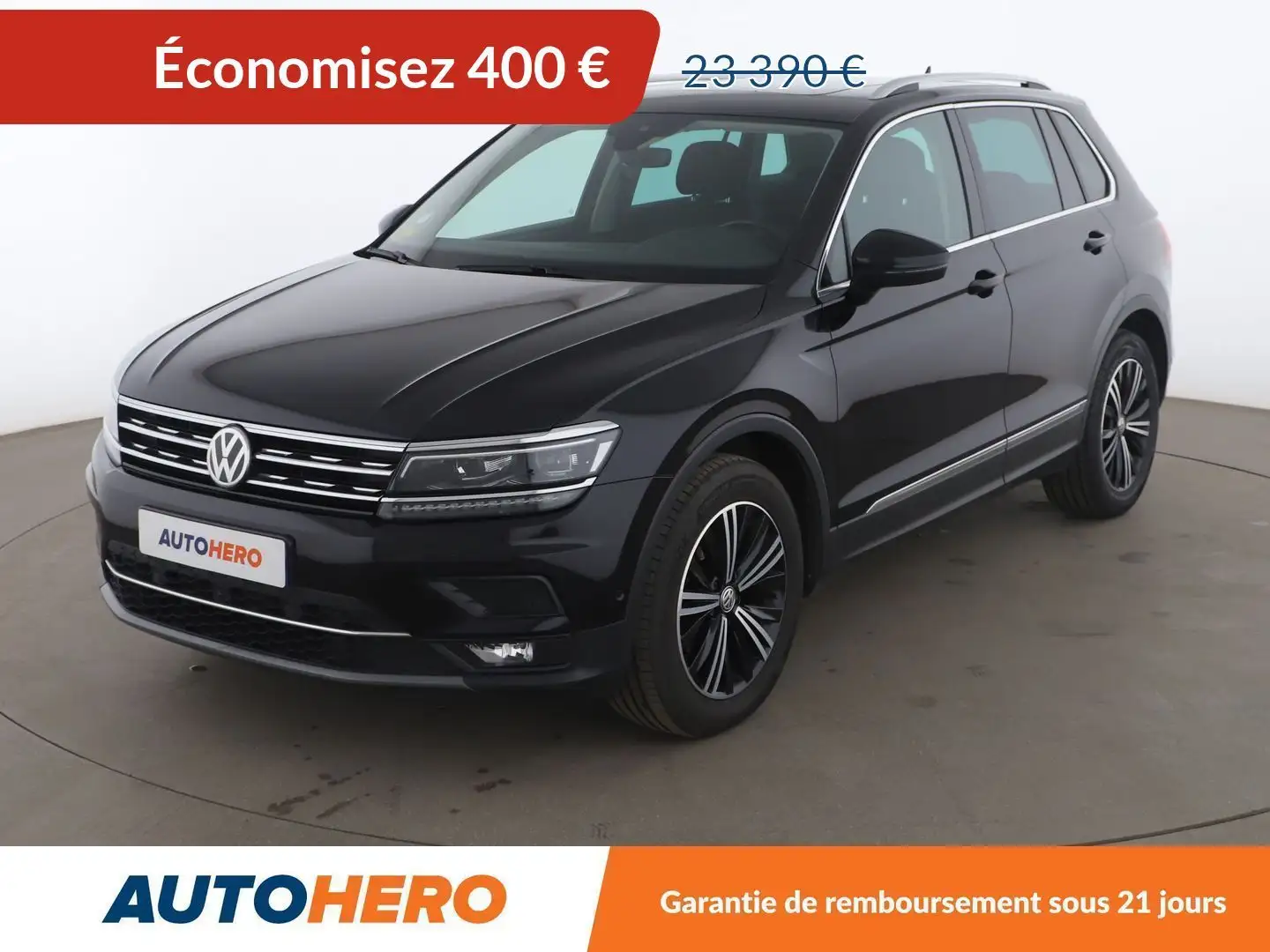 Volkswagen Tiguan 2.0 TDI BlueMotion Tech Carat DSG7 Noir - 1