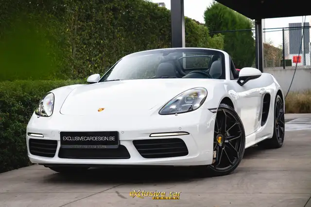 Porsche 718 Boxster 2.0 Turbo PDK /Bordeauxrood bi-color leder & Softtop/LED/PDLS Plus/DAB/Parkeersensoren V+A/