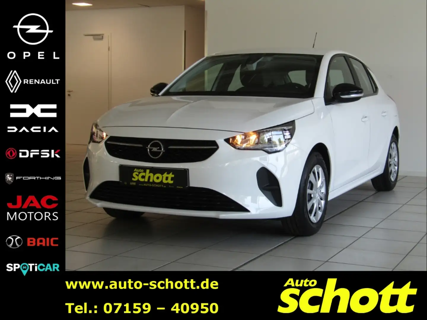 Opel Corsa F 1.2 EU6d Edition 1.2, 55 kW (75 PS), Start Stop, Wit - 1