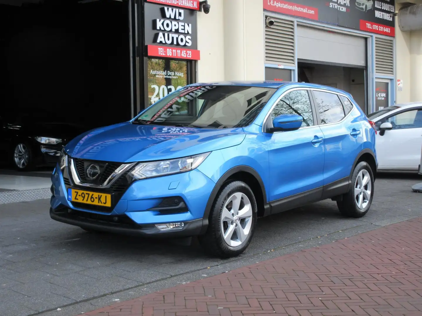 Nissan Qashqai 1.2 Acenta Navi Clima PDC Stoelverwarming Blauw - 1