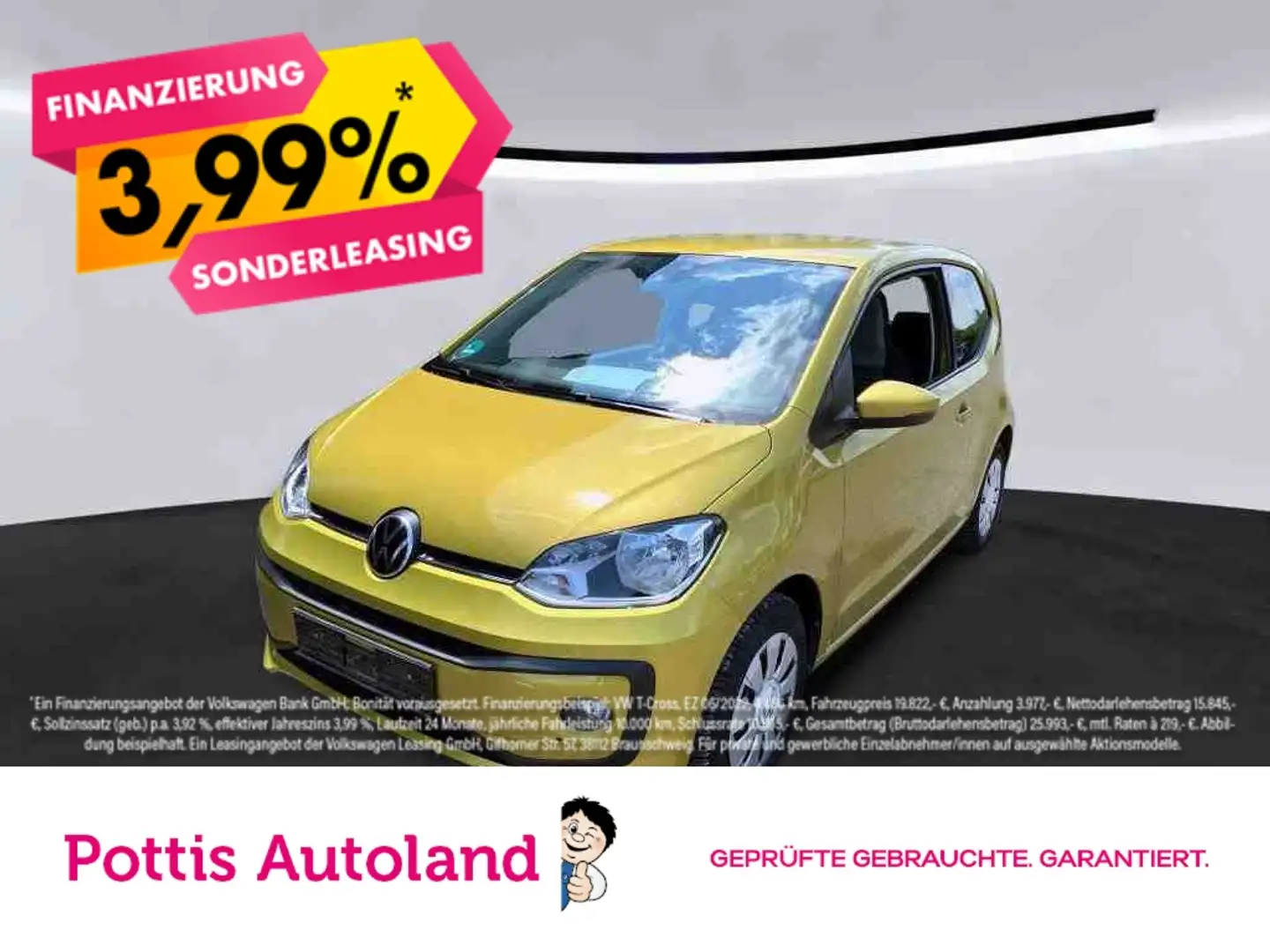 Volkswagen up! 1.0 MPI MOVE UP! KAMERA KLIMA PDC SITZHZG Gelb - 1