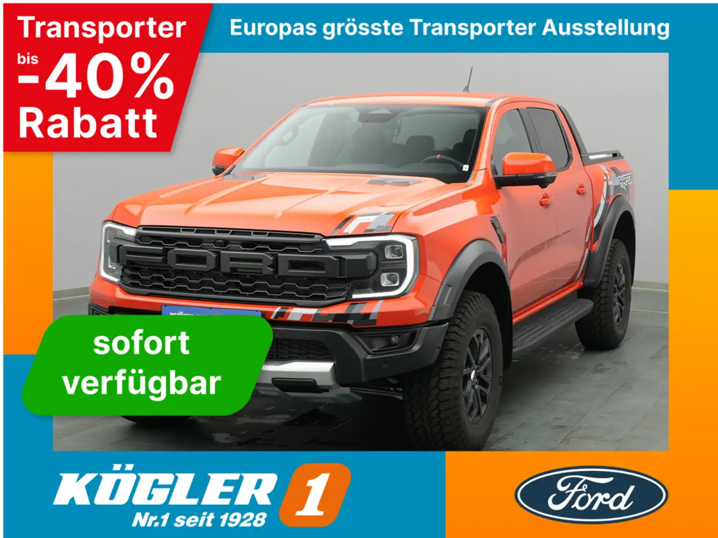Ford Ranger Raptor Diesel/Standheiz./Raptor-P. Naranja - 1