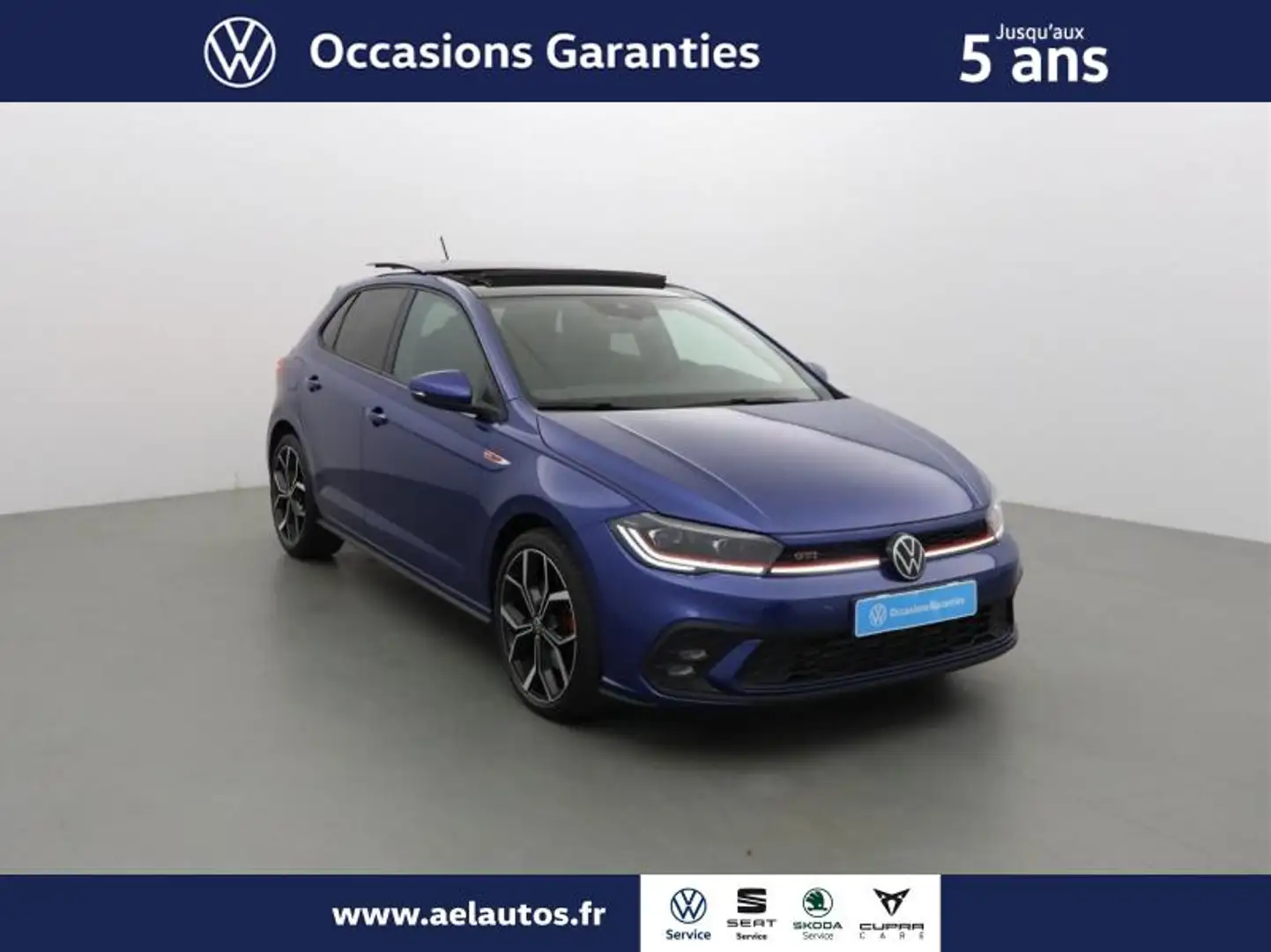 Volkswagen Polo 2.0 TSI 207ch GTI DSG7 Bleu - 2