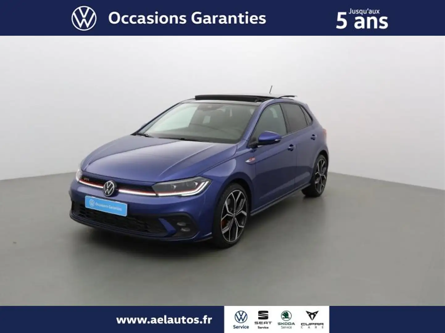 Volkswagen Polo 2.0 TSI 207ch GTI DSG7 Bleu - 1