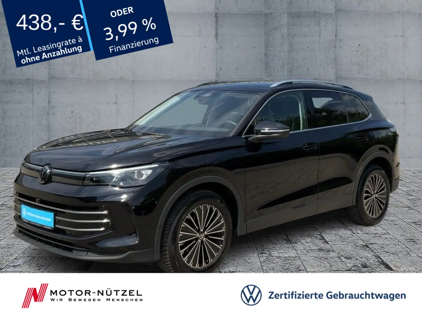 Volkswagen Tiguan 1.5 eTSI DSG ELEGANCE MATRIX+NAVI+AHK+ACC Schwarz - 1