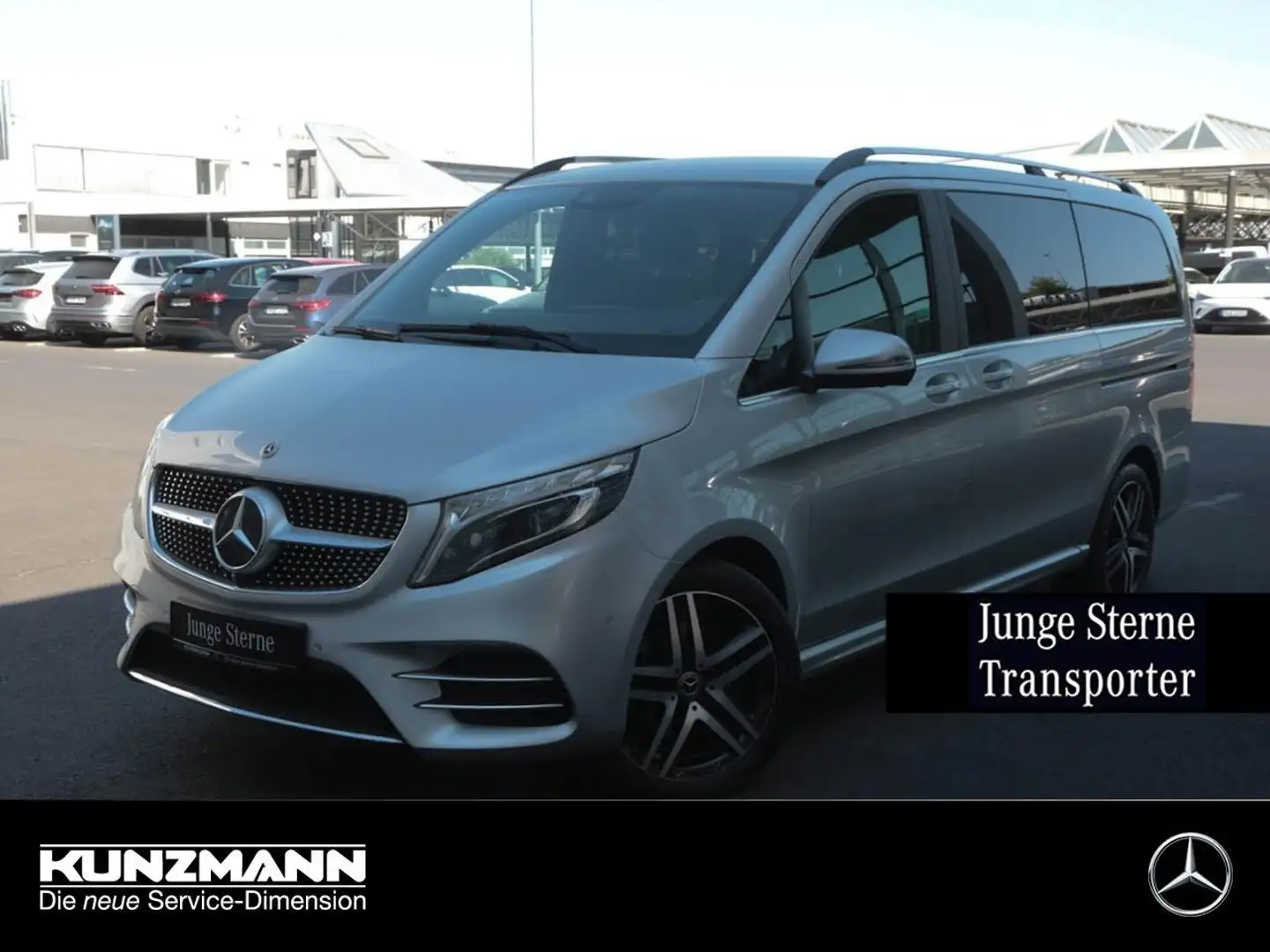 Mercedes-Benz V 300 d 4M Exclusive Edition lang AMG Panorama Silber - 1