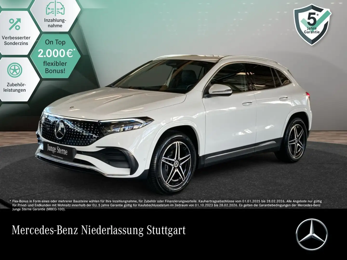Mercedes-Benz EQA 250 AMG+PLUS-PAKET+KAMERA+KEYLESS+SPUR Weiß - 1