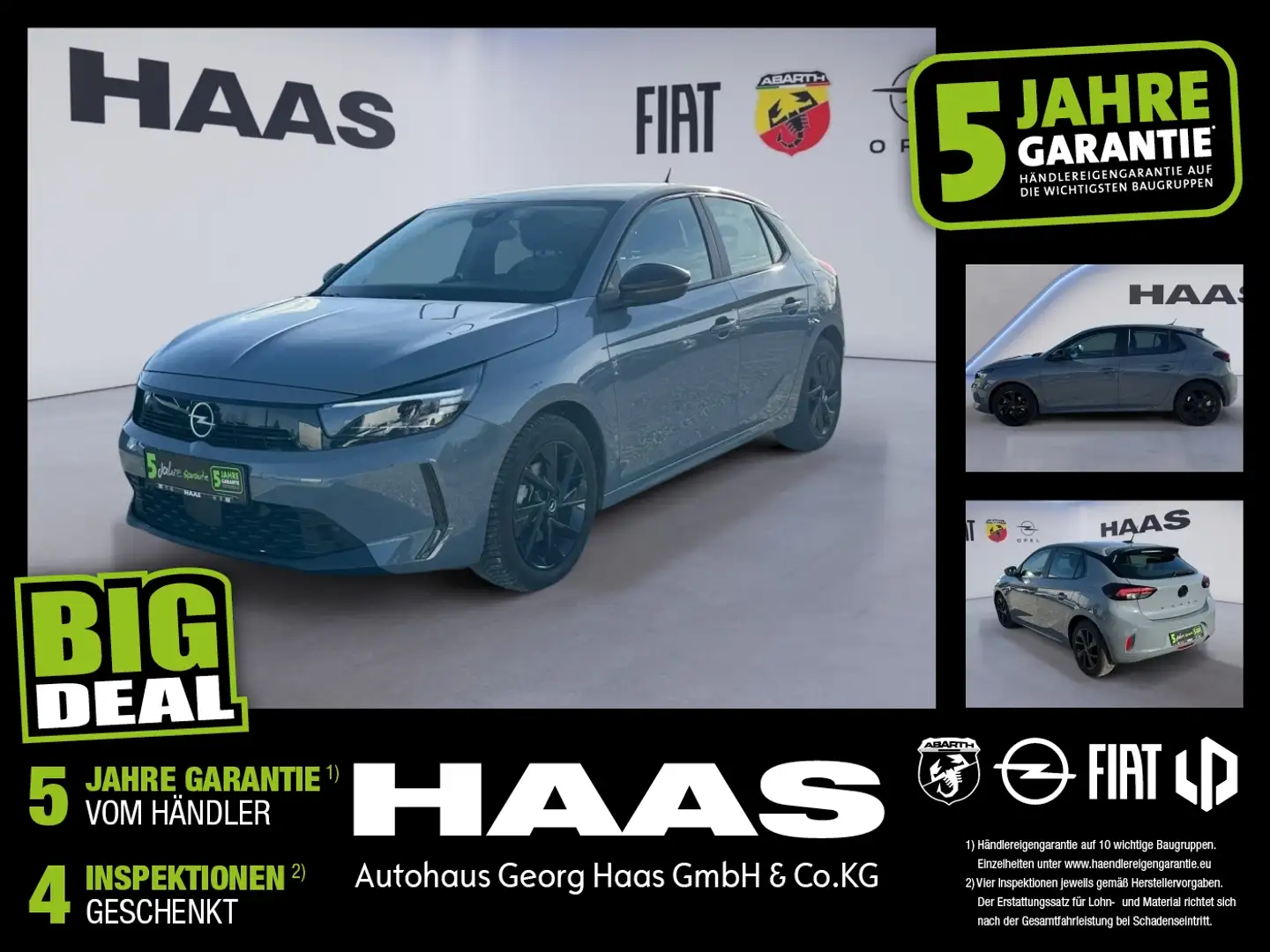 Opel Corsa F 1.2 Turbo Sitzheizung, Allwetterreifen Gris - 1