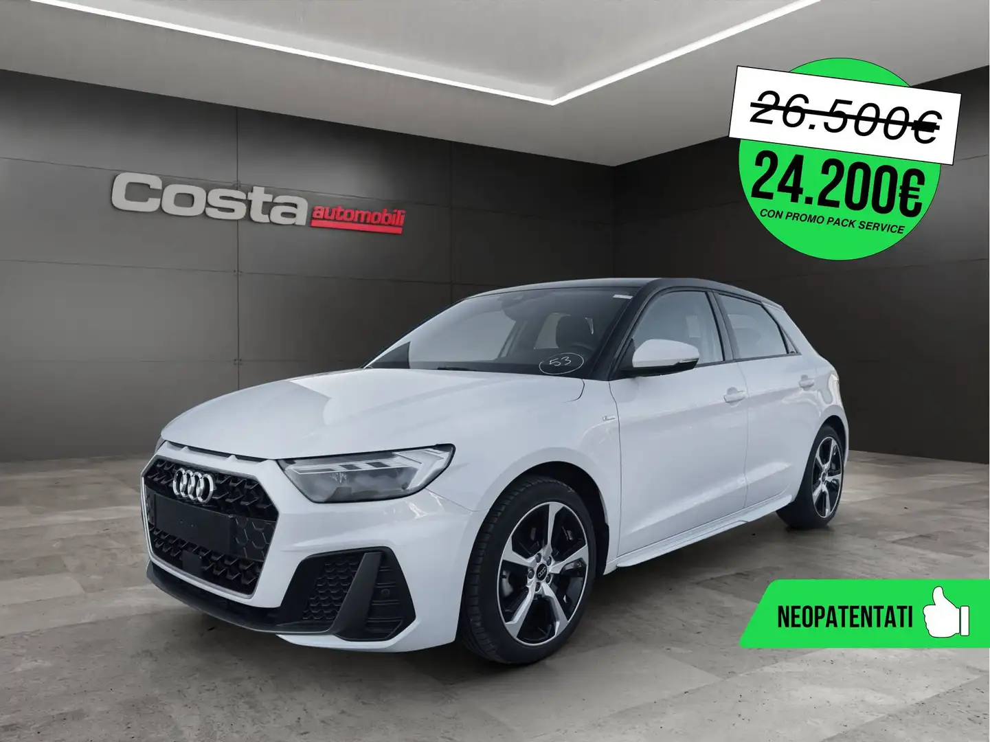 Audi A1 2ª serie SPB 30 TFSI S line edition Bianco - 1