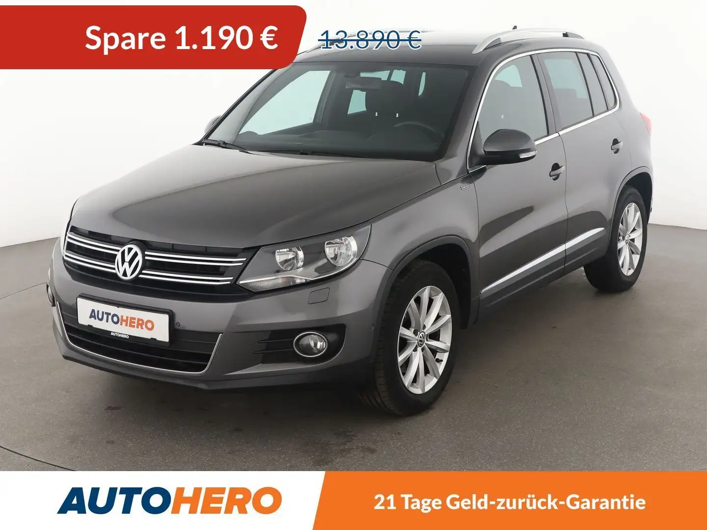 Volkswagen Tiguan 1.4 TSI Lounge Sport & Style BMT *CAM*AHK*NAVI* Grau - 1
