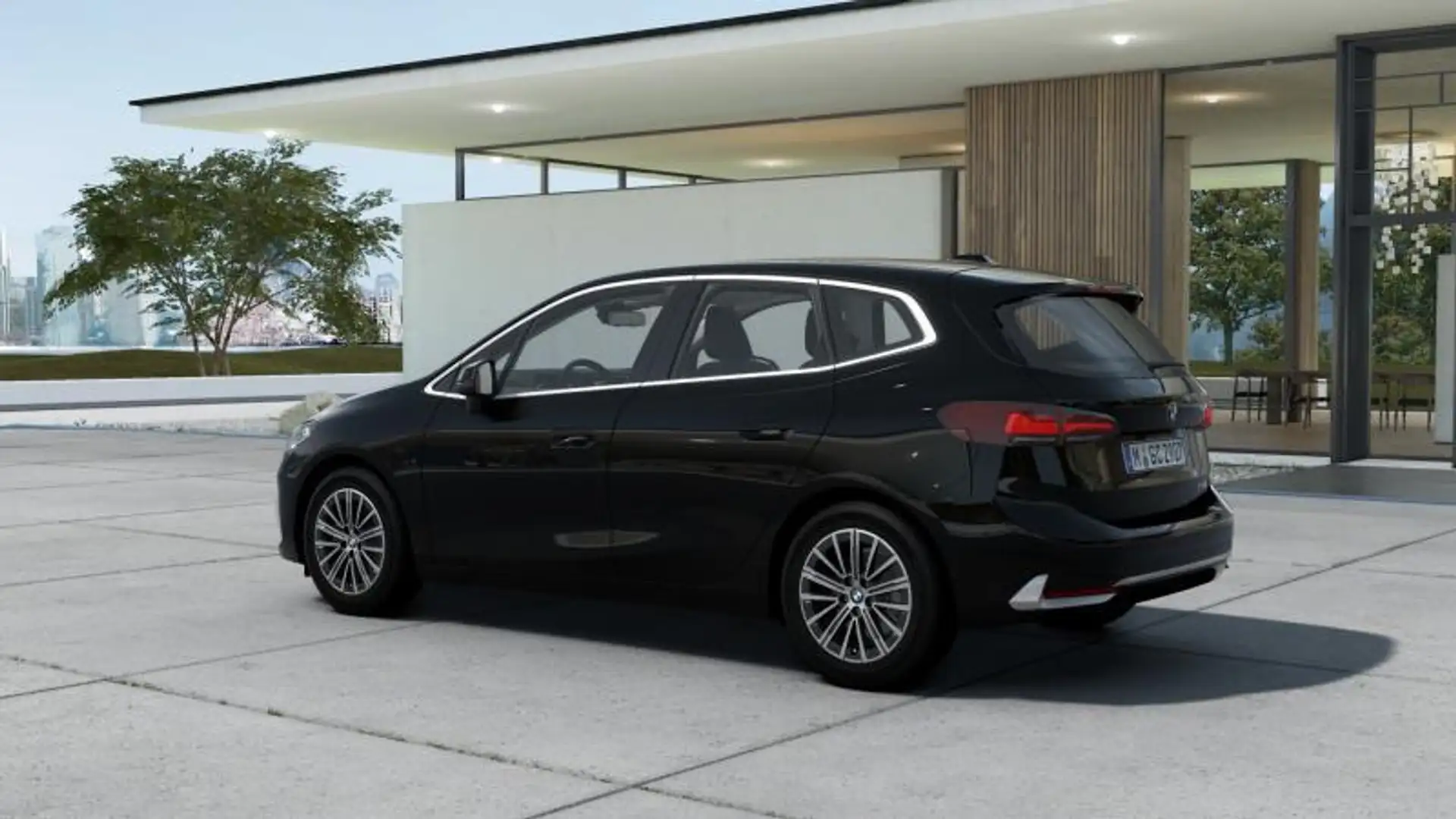 BMW 218 d Active Tourer Luxury auto Negru - 2