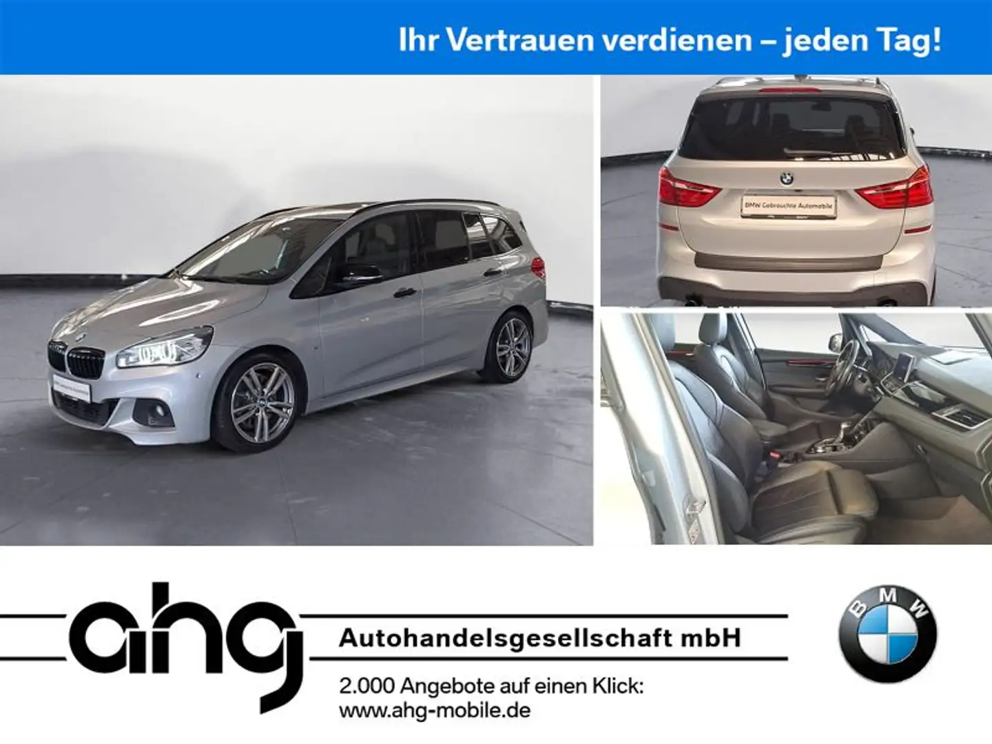 BMW 220 M Sport Panorama AHK H&K Head-U Plateado - 1