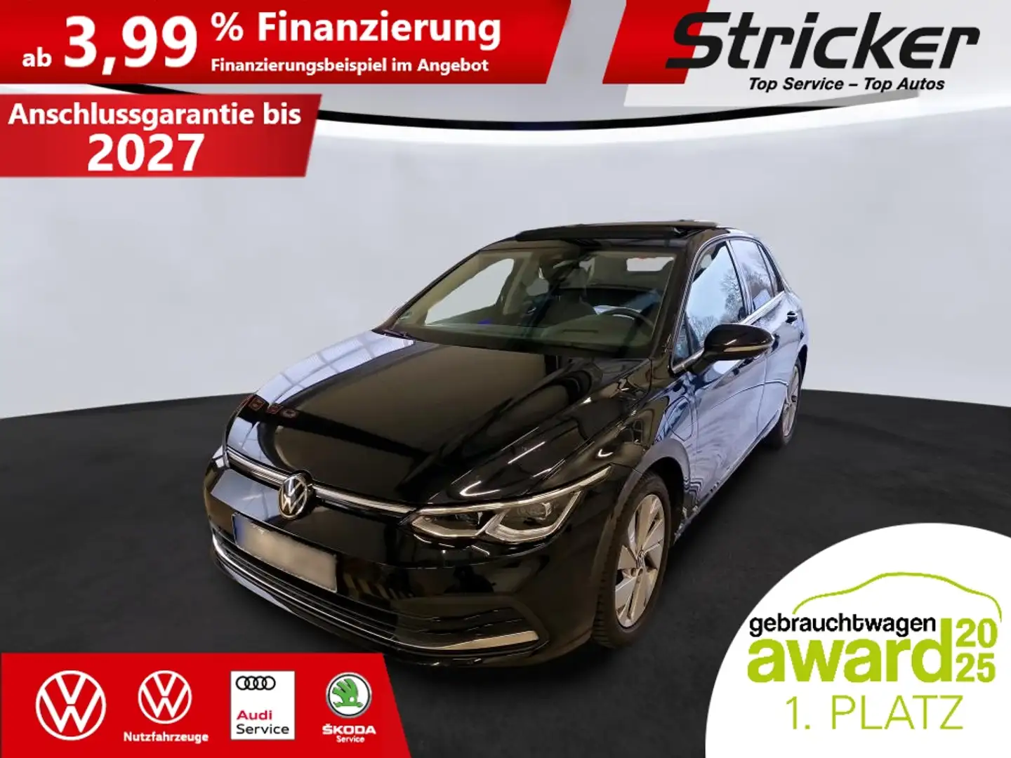 Volkswagen Golf Style 1.4TSI e-hybrid 296,-ohne Anzahlung Pano St Schwarz - 1