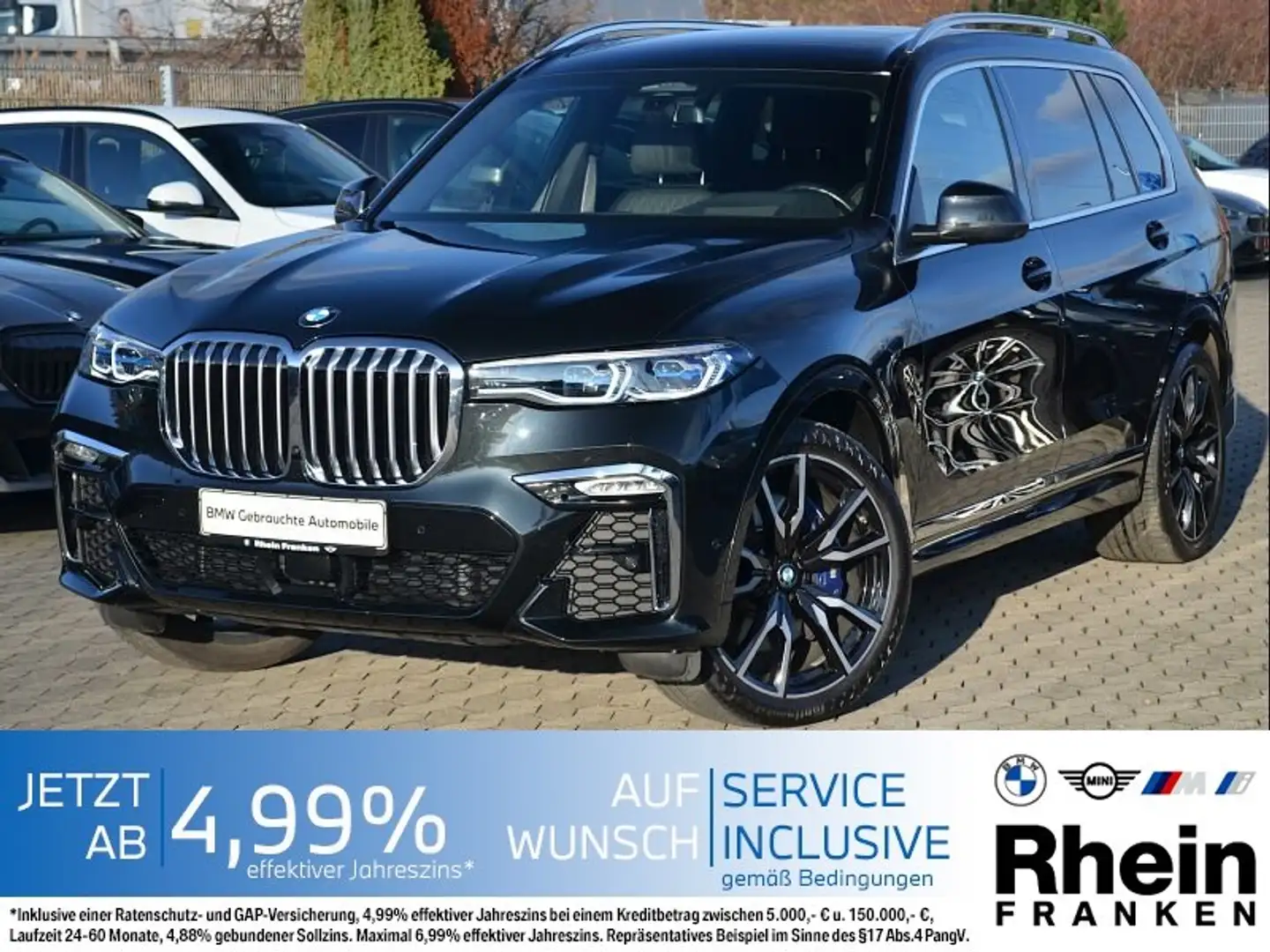 BMW X7 xDrive40i M Sport AHK.Laser.Integral-L.ACC.TV Schwarz - 1