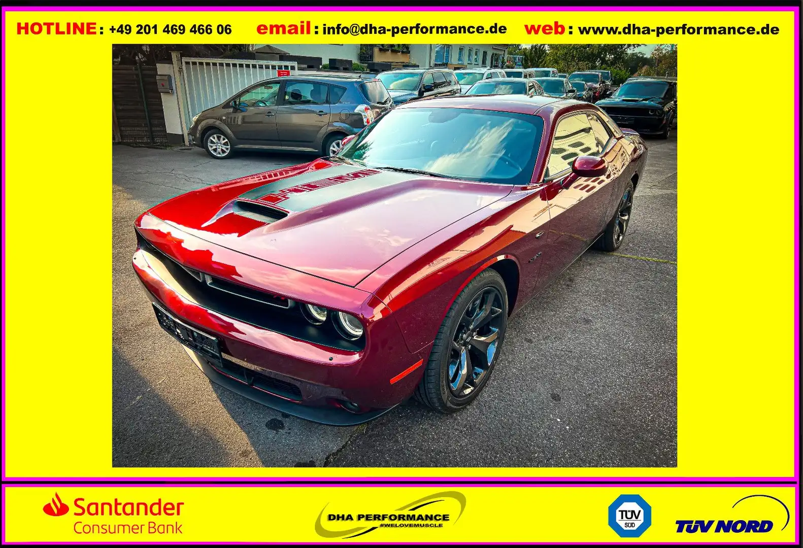 Dodge Challenger 5.7 V8 *LED*MEMORY*ALCANTARA*GARANTIE Rosso - 1