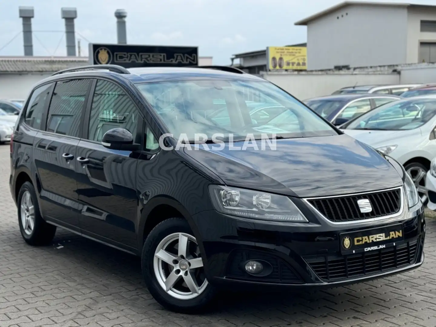 SEAT Alhambra 2.0 TDI  2.HAND+PDC+SHZ+KLIMAAUT+EURO 5 Schwarz - 1