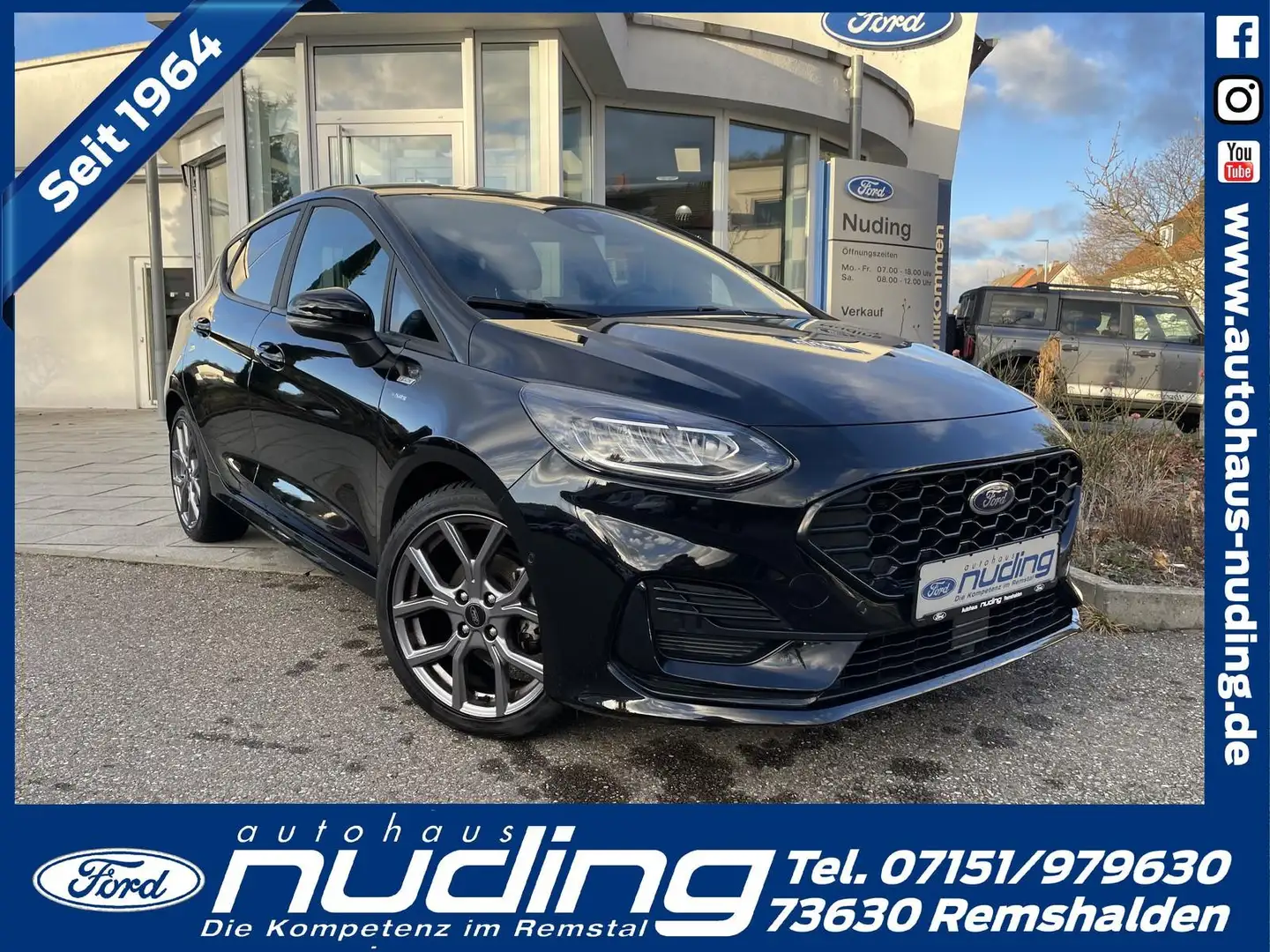 Ford Fiesta 1.0 EcoBoost ST-Line X Navi/LED/RFK/KeyFree Schwarz - 1
