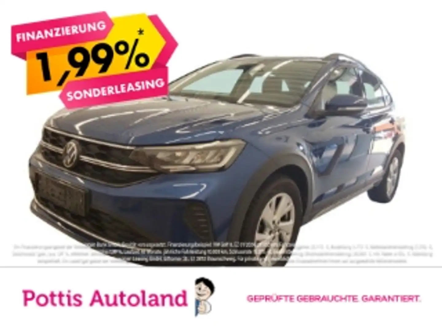 Volkswagen Taigo 1.0 TSI LIFE KLIMA LED PDC SHZG Blau - 1