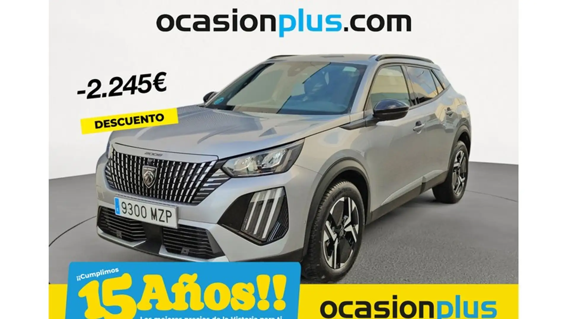 Peugeot 2008 Hybrid 136 Allure eDCS6 Gris - 1