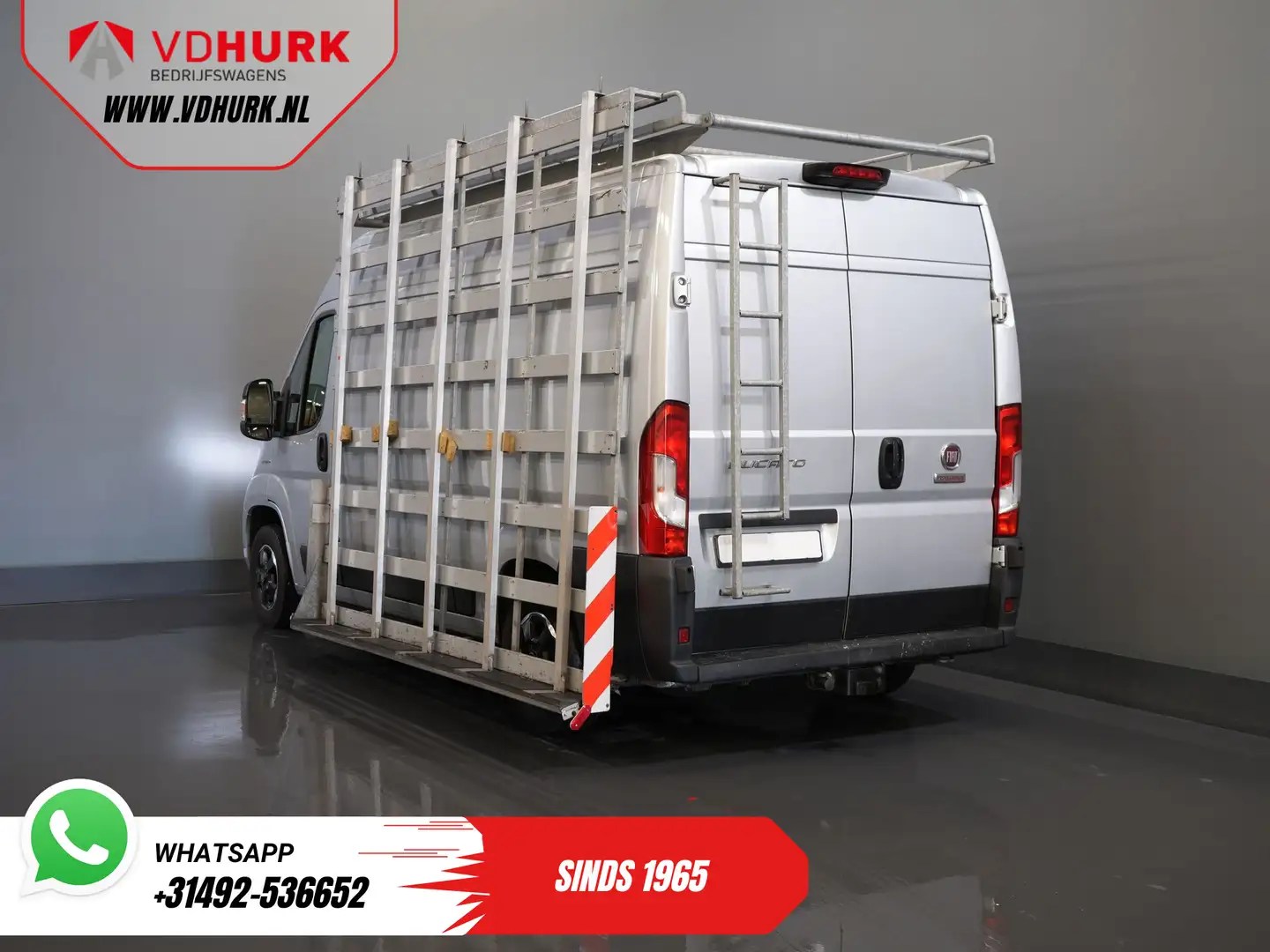 Fiat Ducato 2.3 MJ 120 pk L2H2 BPM VRIJ! Glasresteel/ Glastran Zilver - 1