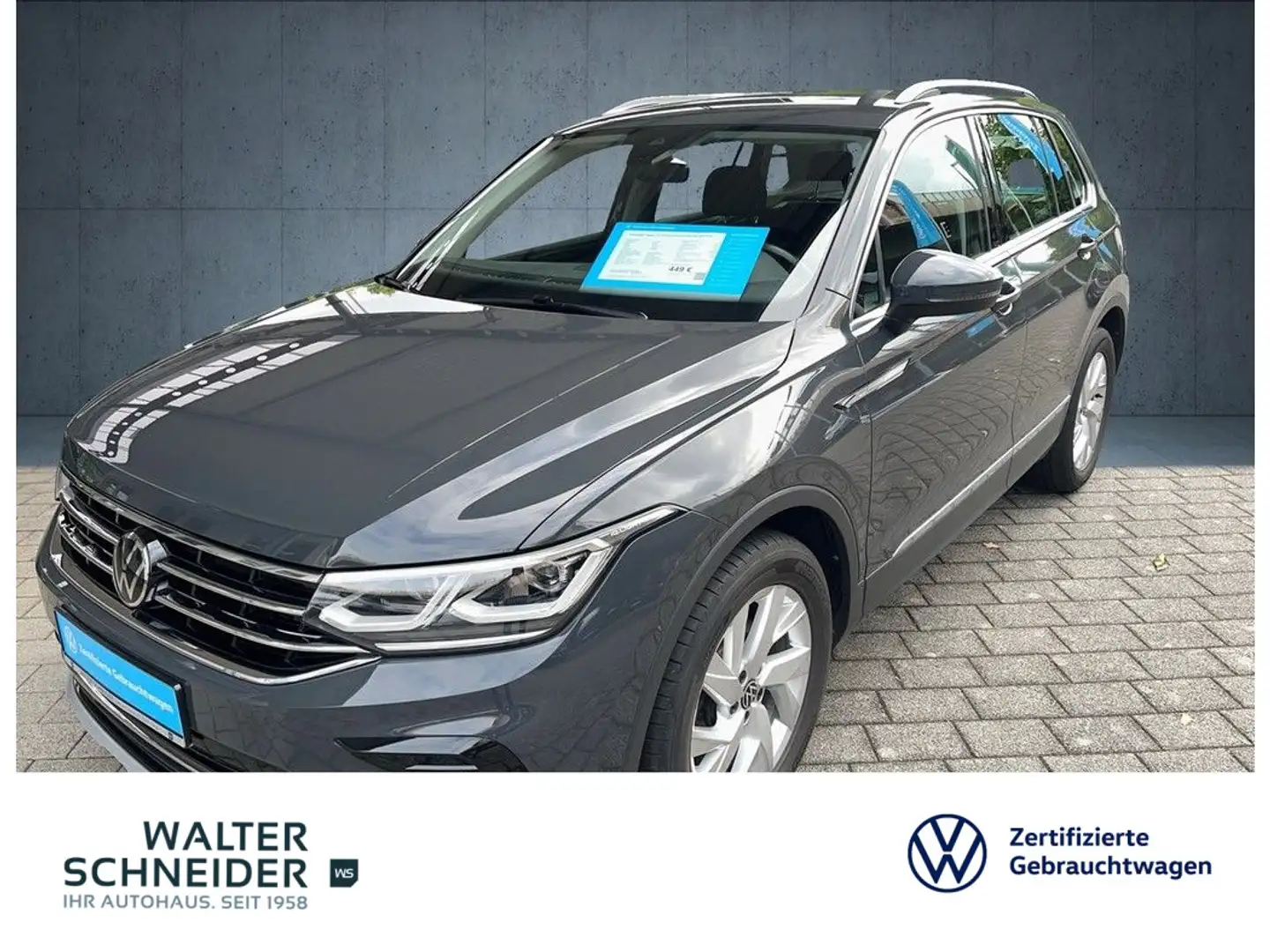 Volkswagen Tiguan 2.0 TDI DSG Elegance Navi IQ.Light ACC Grau - 1