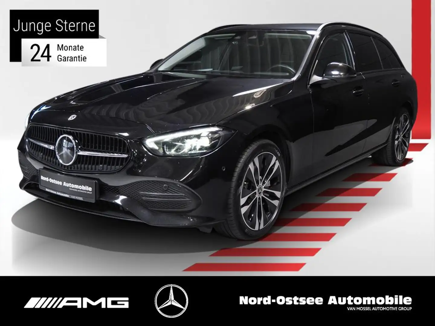Mercedes-Benz C 300 e T AVANTGARDE KAMERA AHK NIGHT LED MBUX Noir - 1