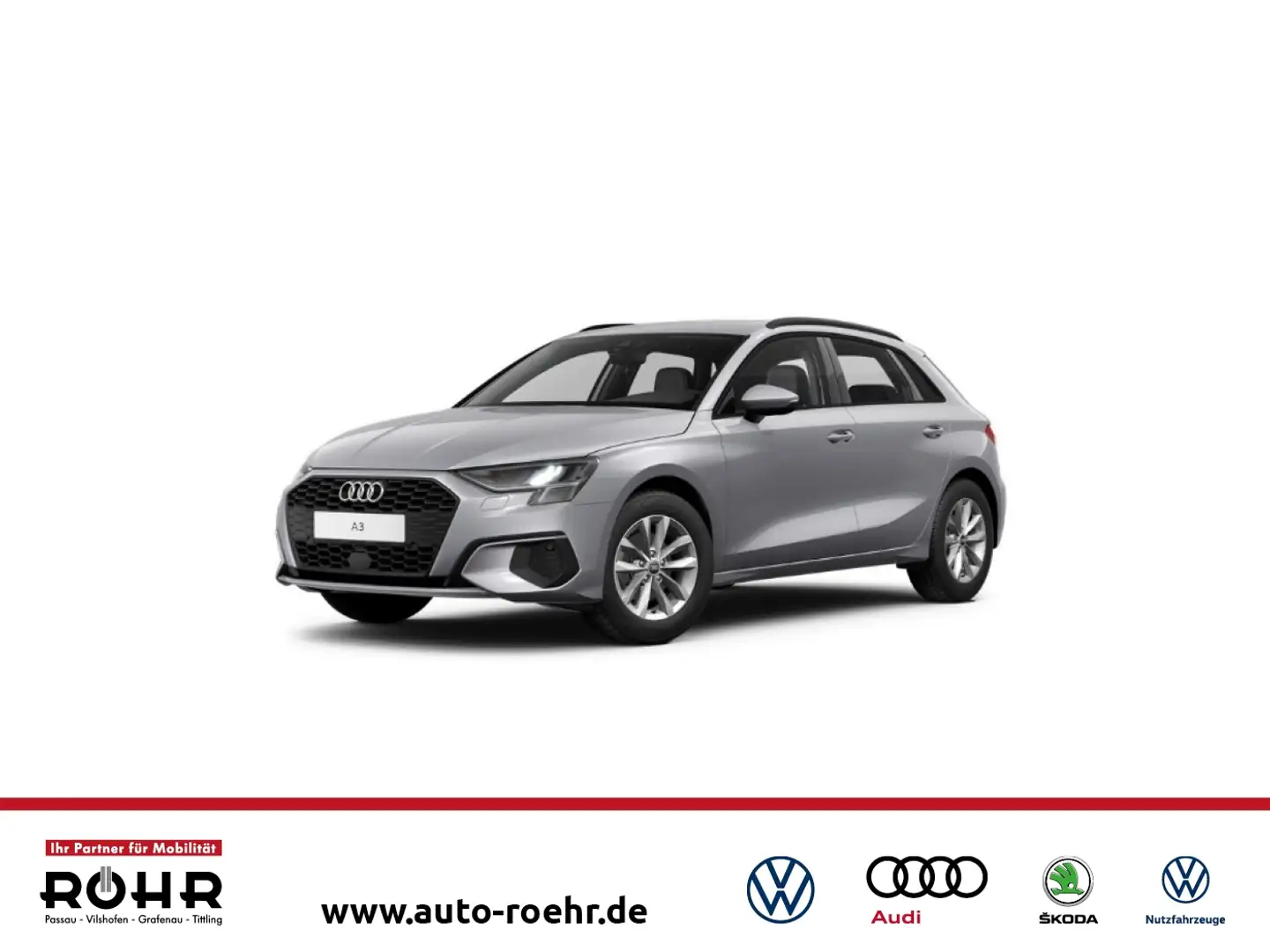 Audi A3 Sportback (SHZ.NAVI.GRA.PDC.DAB) 30 TDI Silber - 1