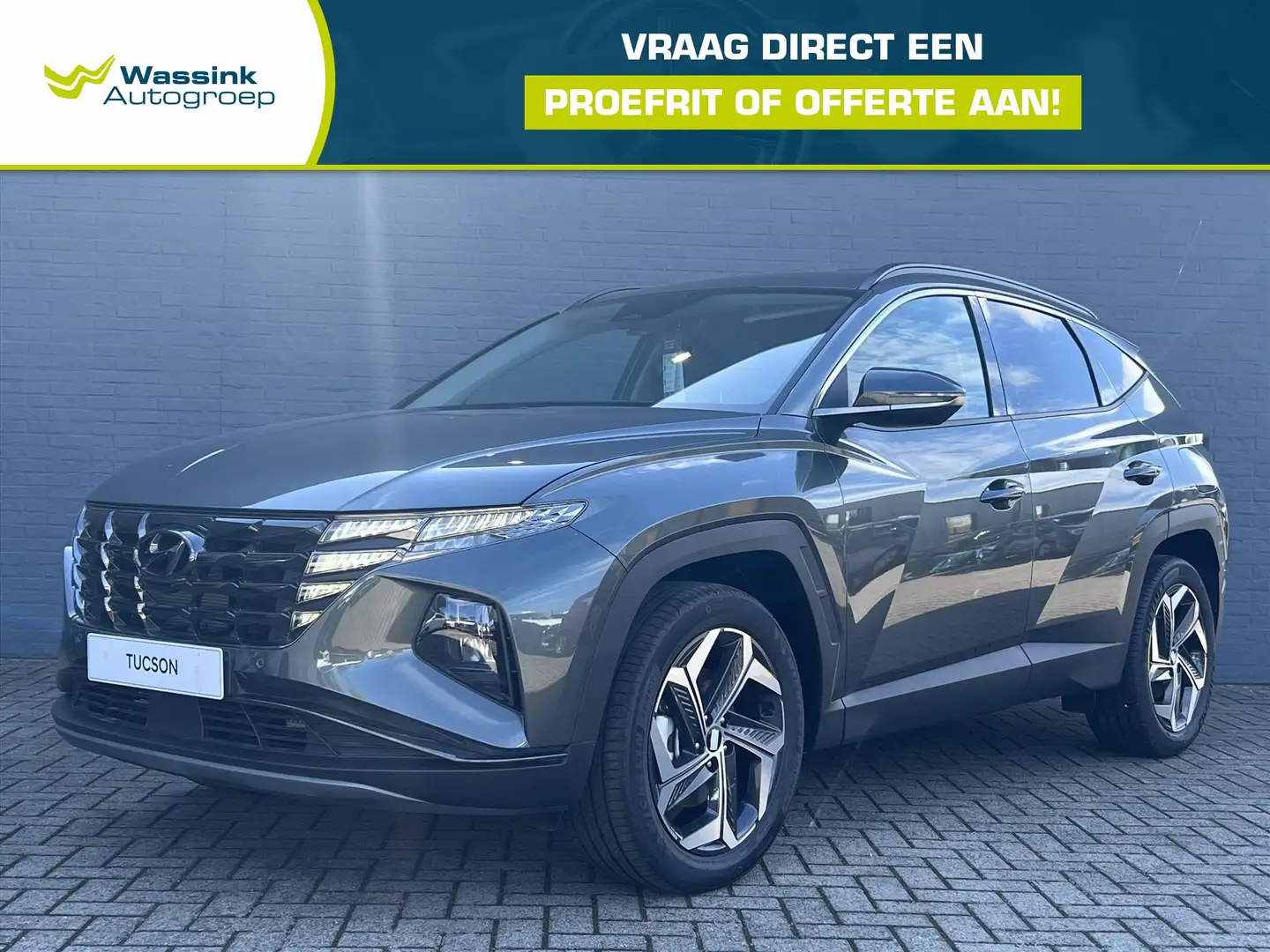 Hyundai TUCSON New 1.6 T-GDi HEV 230pk Aut. Premium Sky Grijs - 1